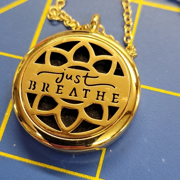 22" + 2" Gold Tone Chain Diffuser Necklace - Picture 2 of 7